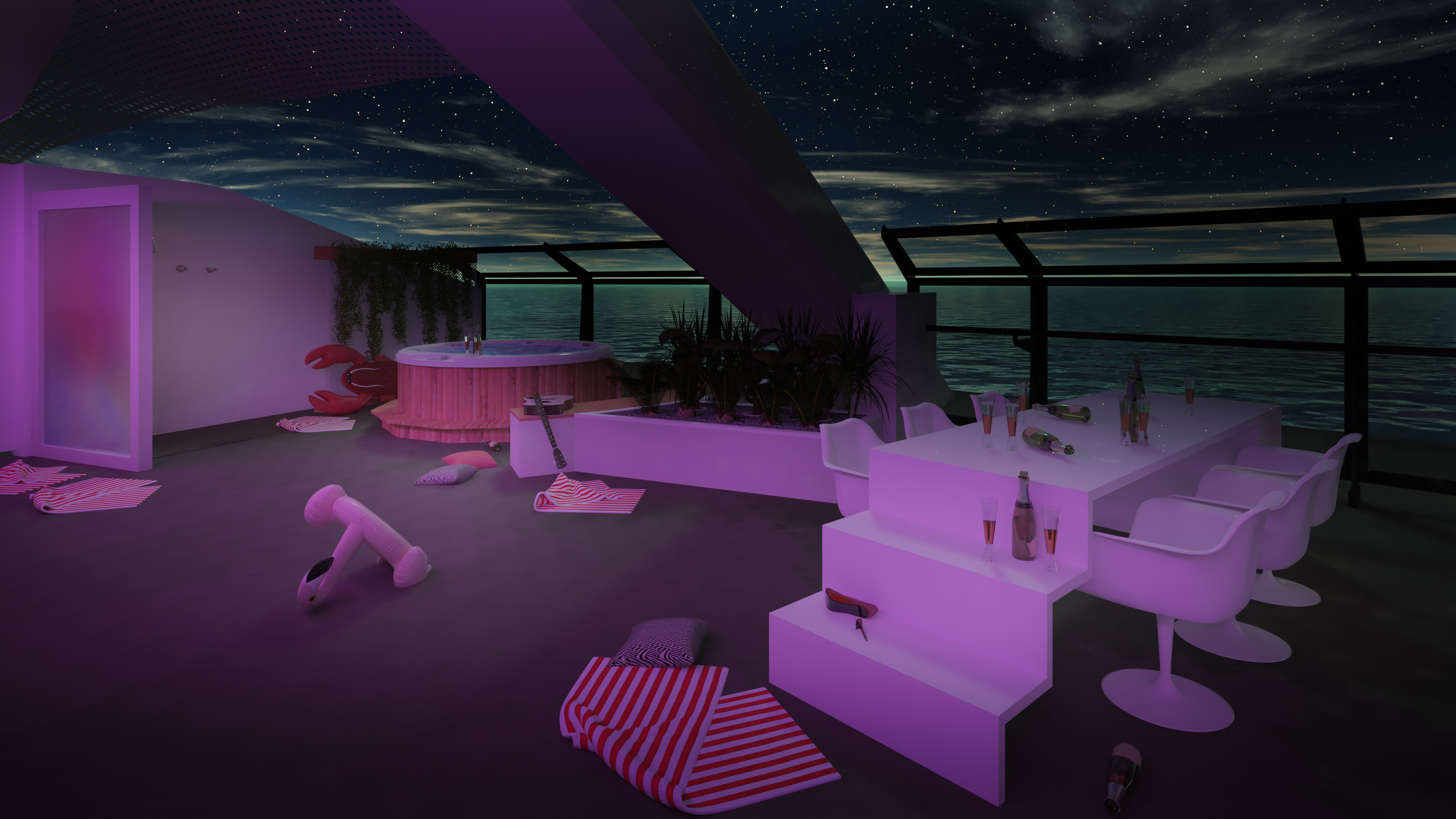 Virgin Voyages Scarlet Lady Accommodation Massive Suite Terrace _Night_.jpg